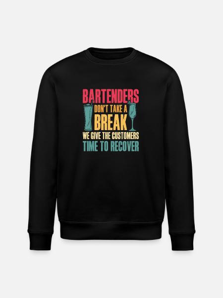 Bartender Mixologist Bartenders - Stanley/Stella ROLLER Unisex Organic Sweatshirt - black