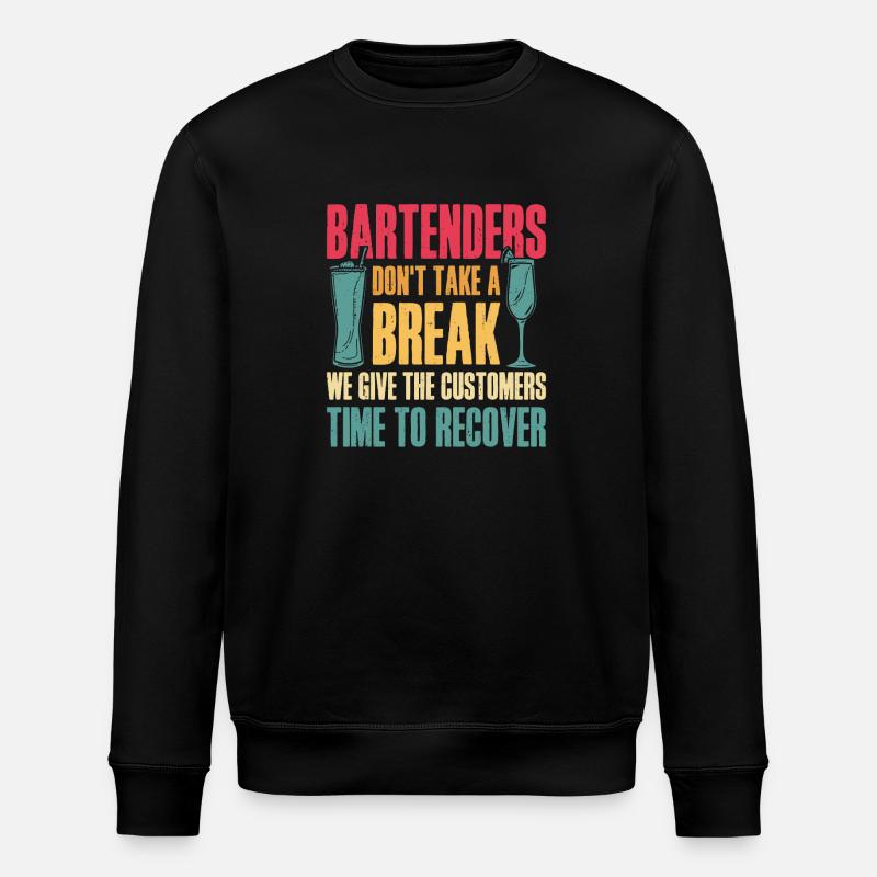 Barman Mixologue Barmans - Sweat bio ROLLER Stanley/Stella Unisexe - noir