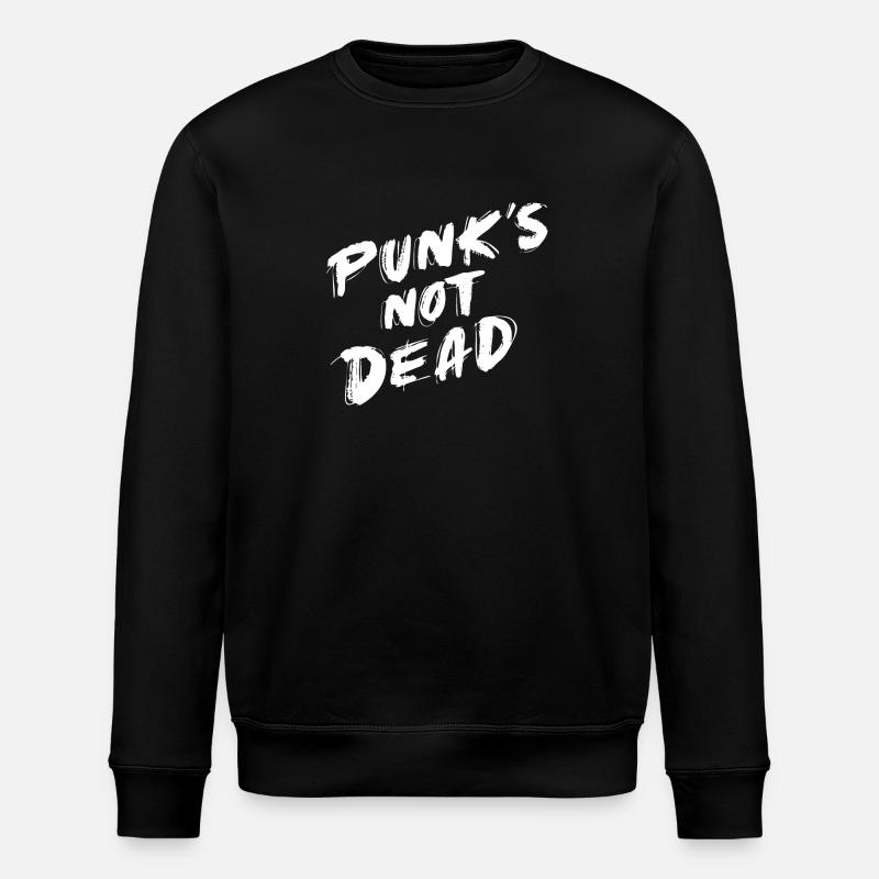 Punk ist nicht tot - Stanley/Stella Unisex Bio-Sweatshirt ROLLER - Schwarz