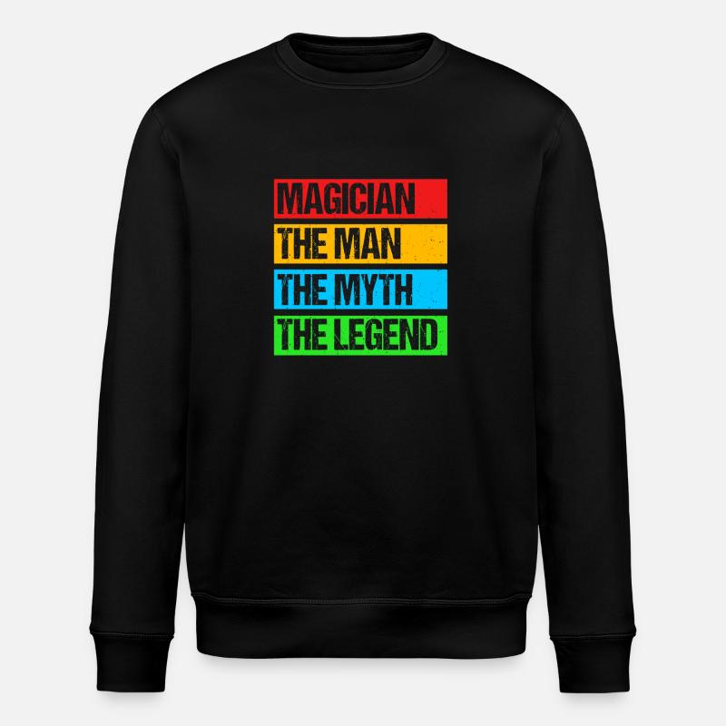 Zauberer - Stanley/Stella Unisex Bio-Sweatshirt ROLLER - Schwarz