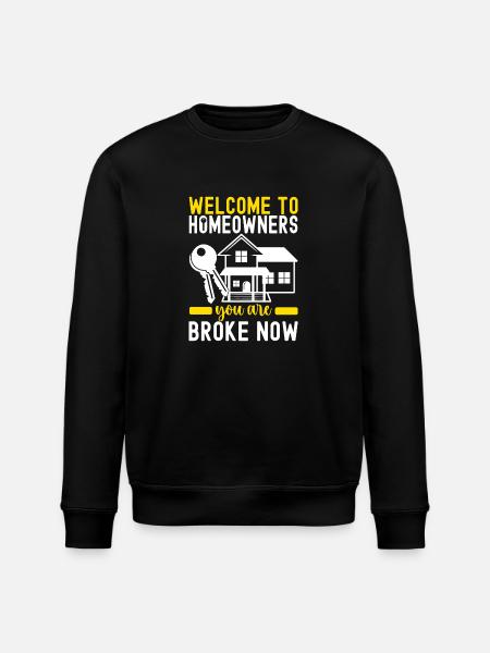 Homeowners Housewarming Party - Stanley/Stella ROLLER Unisex Organic Sweatshirt - black