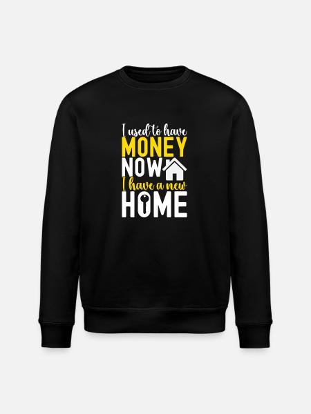 Homeowners Housewarming Party - Stanley/Stella ROLLER Unisex Organic Sweatshirt - black