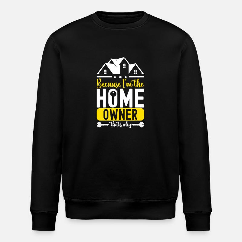 Homeowners Housewarming Party - Stanley/Stella ROLLER Unisex Organic Sweatshirt - black