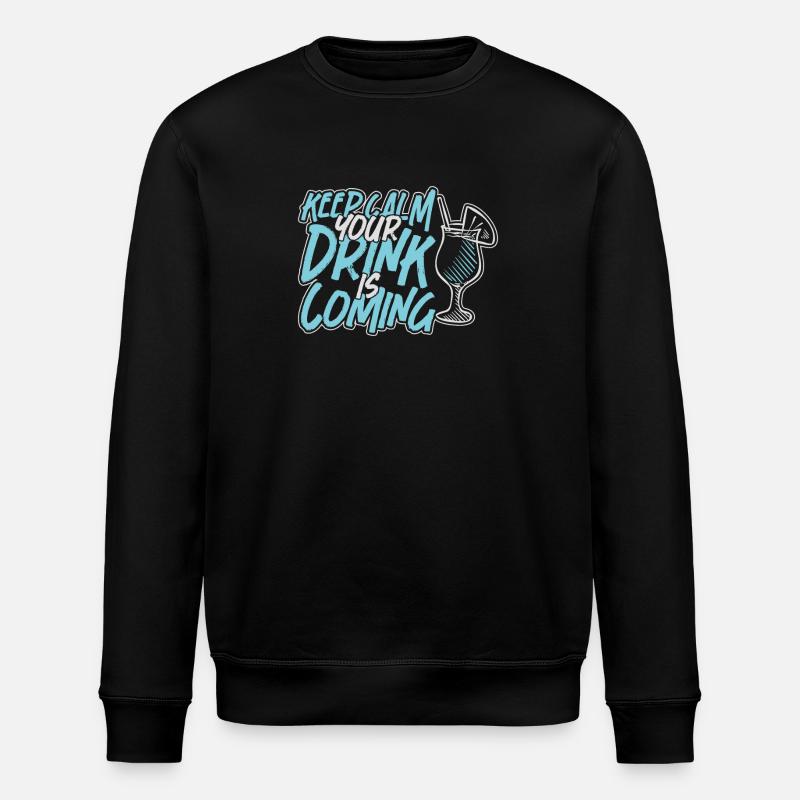 Barman Mixologue Keep Calm - Sweat bio ROLLER Stanley/Stella Unisexe - noir
