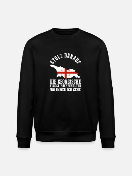 Georgian Georgia - Stanley/Stella ROLLER Unisex Organic Sweatshirt - black