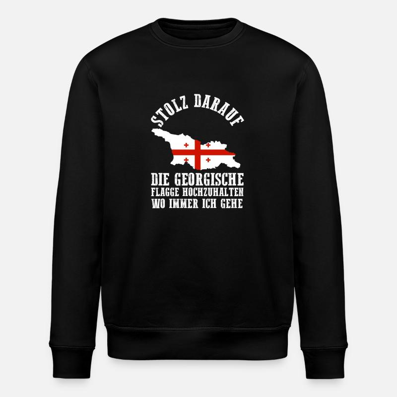 Georgian Georgia - Stanley/Stella ROLLER Unisex Organic Sweatshirt - black