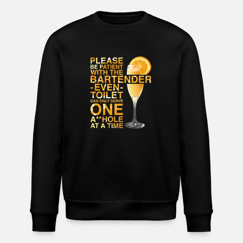 Bartender Mixologist Please Be - Stanley/Stella ROLLER Unisex Organic Sweatshirt - black