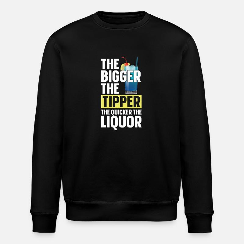 Bartender Mixologist The Bigger - Stanley/Stella ROLLER Unisex Organic Sweatshirt - black