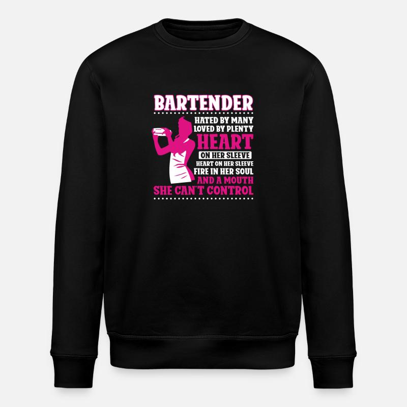 Bartender Mixologist Bartender - Stanley/Stella ROLLER Unisex Organic Sweatshirt - black