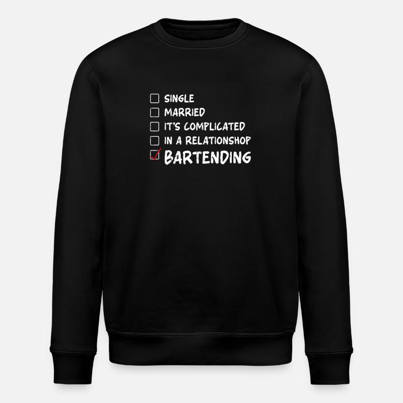 Bartender Mixologist Single - Stanley/Stella Unisex Bio-Sweatshirt ROLLER - Schwarz