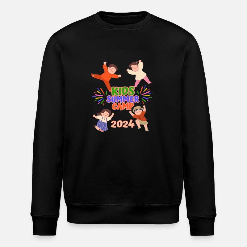Kids summer camp - Stanley/Stella ROLLER Unisex Organic Sweatshirt - black