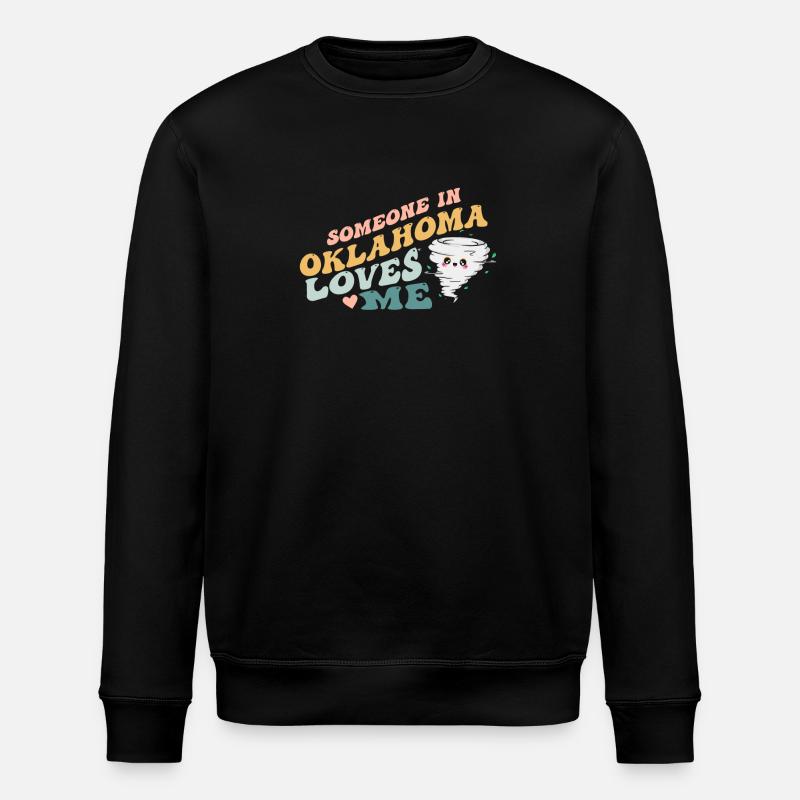 Quelqu’un dans l’Oklahoma m’aime - Sweat bio ROLLER Stanley/Stella Unisexe - noir