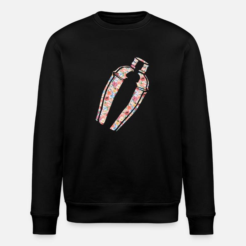 Bartender Mixologist Floral - Stanley/Stella Unisex Bio-Sweatshirt ROLLER - Schwarz