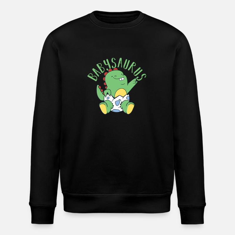 Babysaurus Dino Dinosaure - Sweat bio ROLLER Stanley/Stella Unisexe - noir
