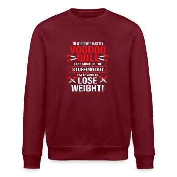 Voodoo - Stanley/Stella Unisex Bio-Sweatshirt ROLLER - Burgunderrot - Vorne - Nik (191cm)