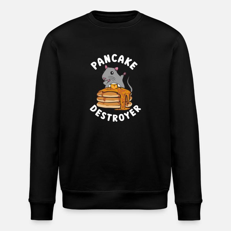 Pancake Breakfast Pancakes - Stanley/Stella ROLLER Unisex Organic Sweatshirt - black