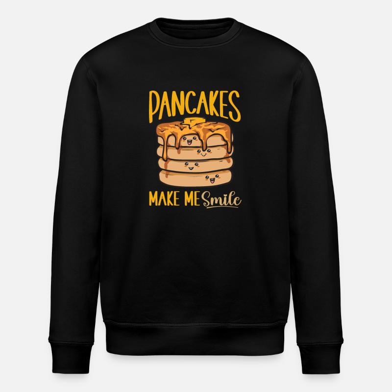 Pancake Breakfast Pancakes - Stanley/Stella ROLLER Unisex Organic Sweatshirt - black
