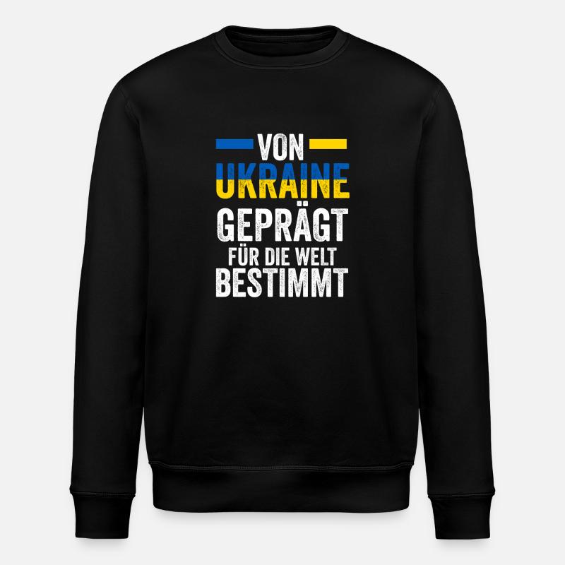 Ukrainer Ukraine - Stanley/Stella Unisex Bio-Sweatshirt ROLLER - Schwarz