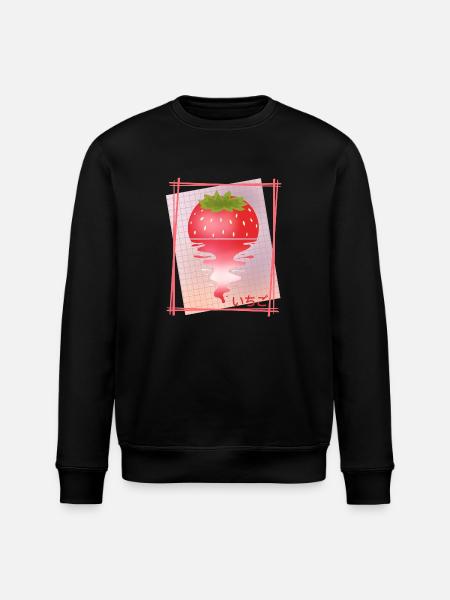 Strawberry Sunset Tea - Stanley/Stella ROLLER Unisex Organic Sweatshirt - black