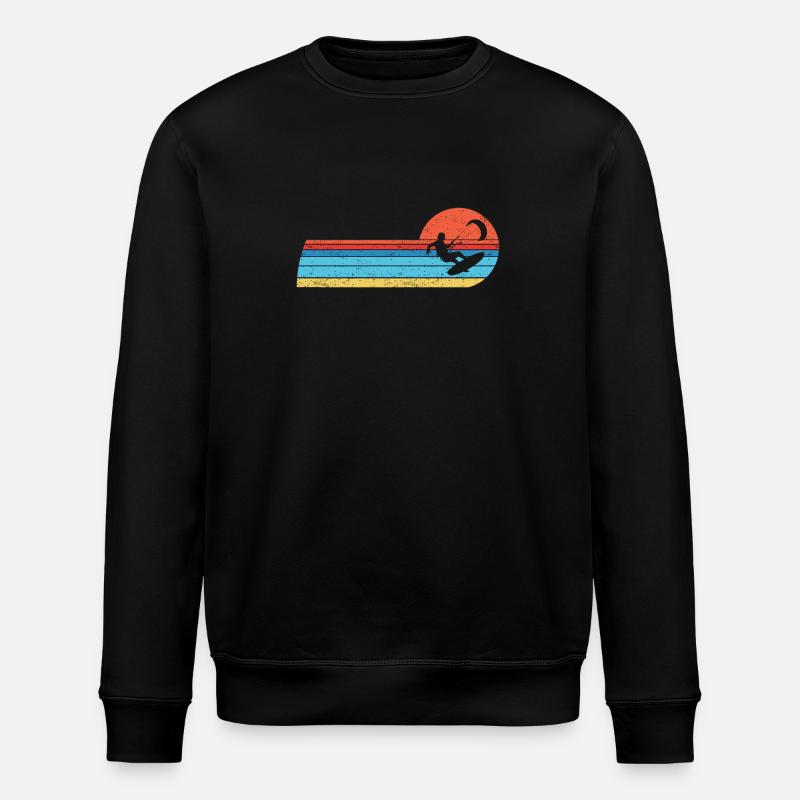 Kitesurf Kiteboards Kitesurfen Kite-Surf-board - Stanley/Stella Unisex Bio-Sweatshirt ROLLER - Schwarz