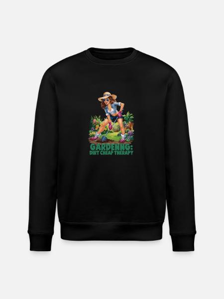 Lustige Gartenarbeit Spruch - Stanley/Stella Unisex Bio-Sweatshirt ROLLER - Schwarz