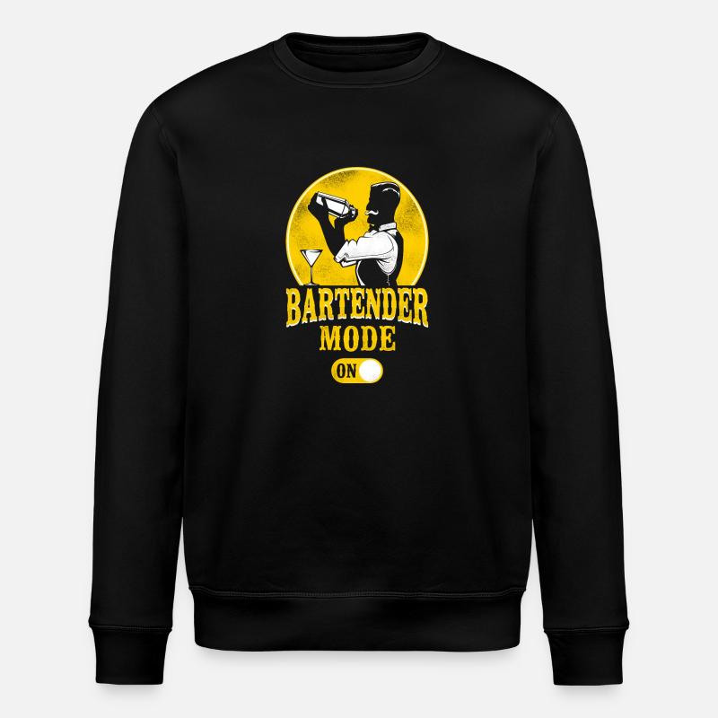 Bartender Mixologist Bartender - Stanley/Stella ROLLER Unisex Organic Sweatshirt - black