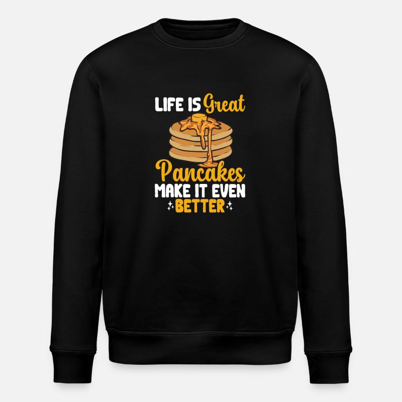 Crêpes Petit-déjeuner Crêpes - Sweat bio ROLLER Stanley/Stella Unisexe - noir
