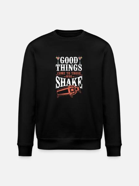 Bartender Mixologist Good Things - Stanley/Stella ROLLER Unisex Organic Sweatshirt - black