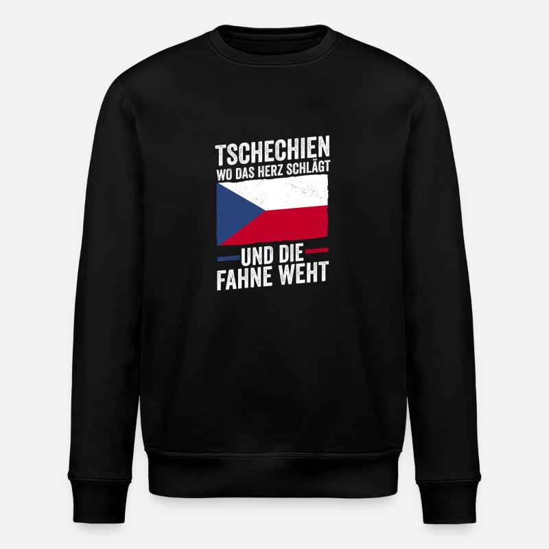 Czechs Czech Czech Republic - Stanley/Stella ROLLER Unisex Organic Sweatshirt - black