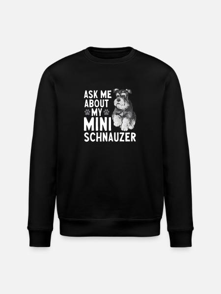 Miniature Schnauzer Dog Schnauzer - Stanley/Stella ROLLER Unisex Organic Sweatshirt - black