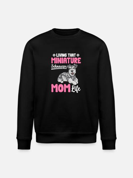 Zwergschnauzer Hund Schnauzer - Stanley/Stella Unisex Bio-Sweatshirt ROLLER - Schwarz