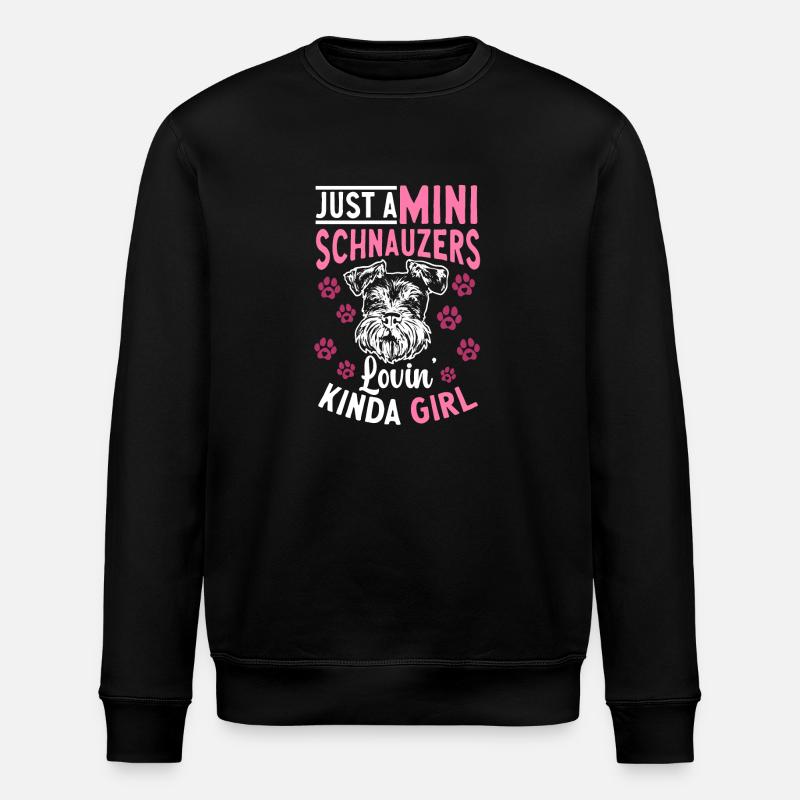 Schnauzer nain Chien Schnauzer - Sweat bio ROLLER Stanley/Stella Unisexe - noir