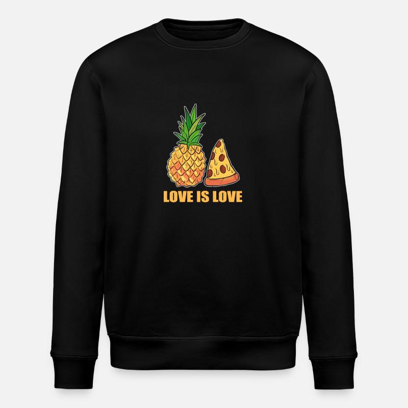 Pineapple - Stanley/Stella ROLLER Unisex Organic Sweatshirt - black
