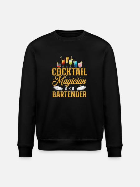 Bartender Mixologist Cocktail - Stanley/Stella ROLLER Unisex Organic Sweatshirt - black