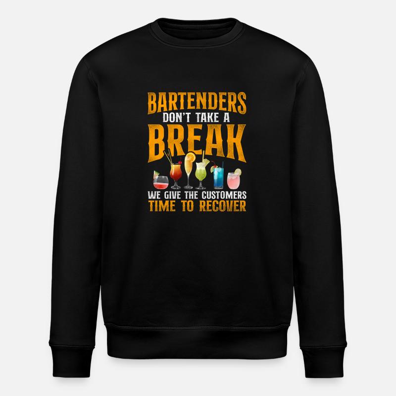 Bartender Mixologist Bartenders - Stanley/Stella ROLLER Unisex Organic Sweatshirt - black