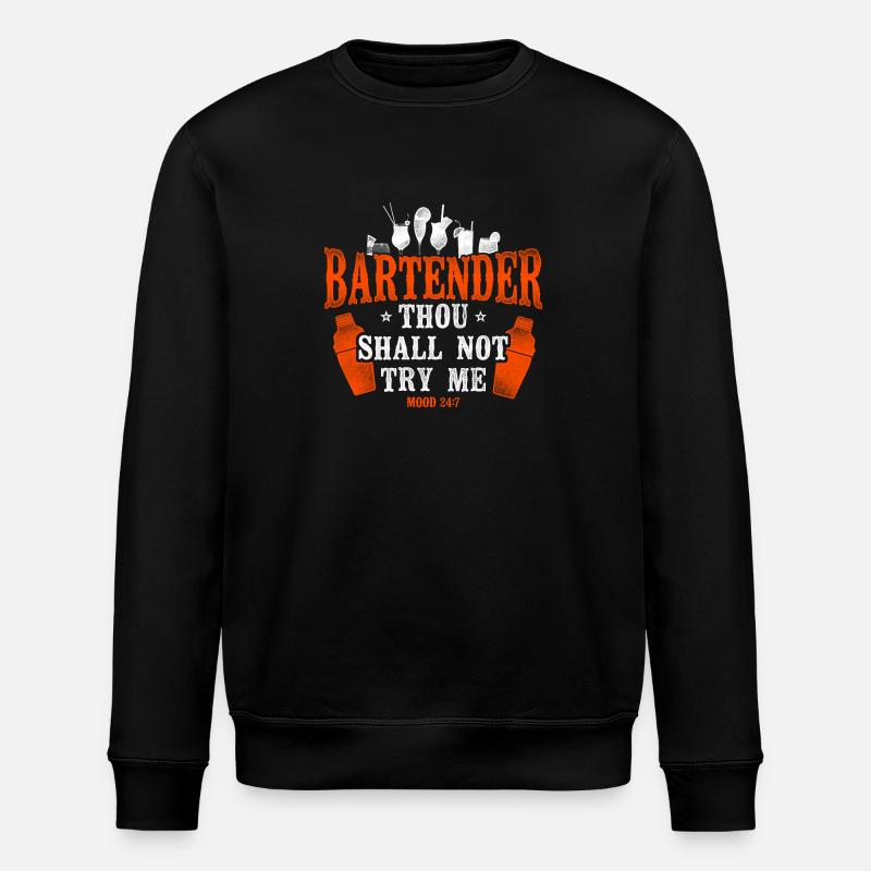 Bartender Mixologist Bartender - Stanley/Stella ROLLER Unisex Organic Sweatshirt - black