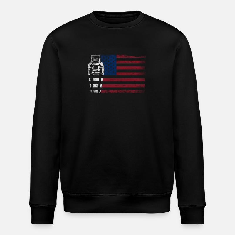 Barman Mixologue American Flag - Sweat bio ROLLER Stanley/Stella Unisexe - noir