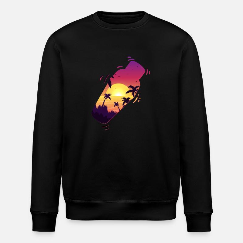 Bartender Mixologist Shaker Sunset - Stanley/Stella Unisex Bio-Sweatshirt ROLLER - Schwarz
