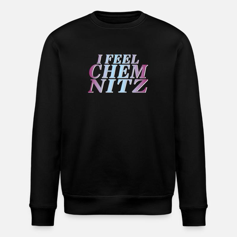I FEEL CHEMNITZ - Stanley/Stella Unisex Bio-Sweatshirt ROLLER - Schwarz