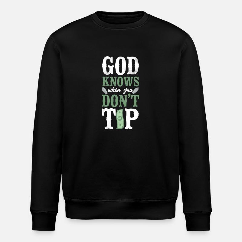 Barman Mixologue Dieu sait - Sweat bio ROLLER Stanley/Stella Unisexe - noir