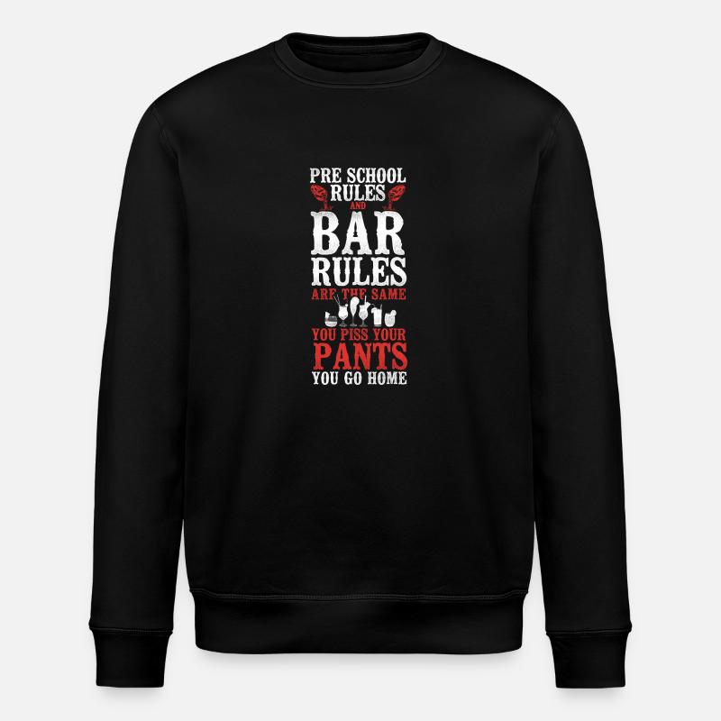Bartender Mixologist Preschool - Stanley/Stella ROLLER Unisex Organic Sweatshirt - black