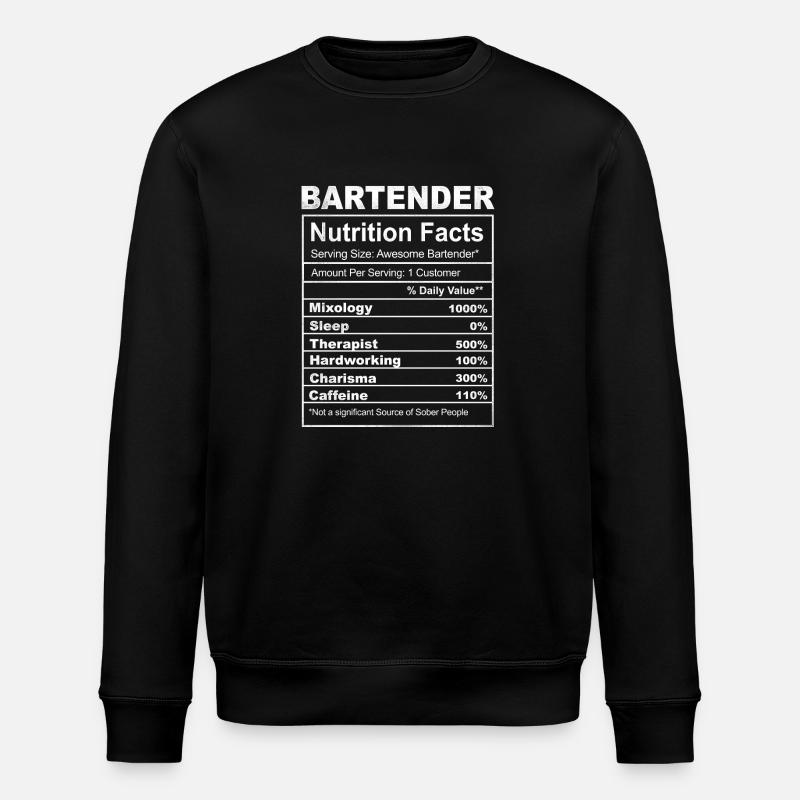 Bartender Mixologist Bartender - Stanley/Stella Unisex Bio-Sweatshirt ROLLER - Schwarz