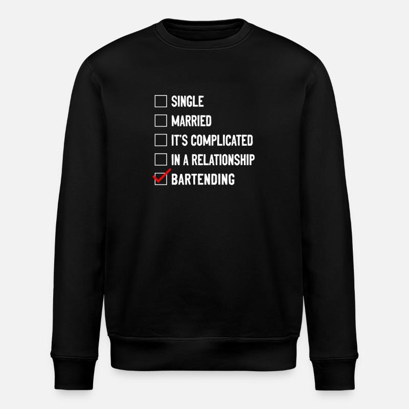 Bartender Mixologist Single - Stanley/Stella ROLLER Unisex Organic Sweatshirt - black