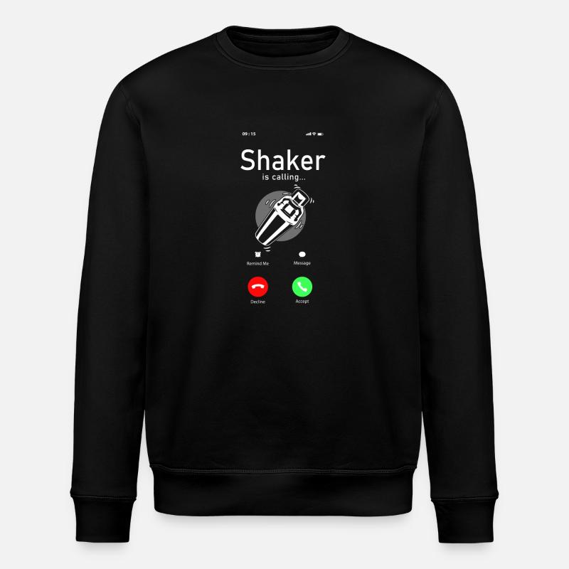 Bartender Mixologist Phone Display - Stanley/Stella Unisex Bio-Sweatshirt ROLLER - Schwarz