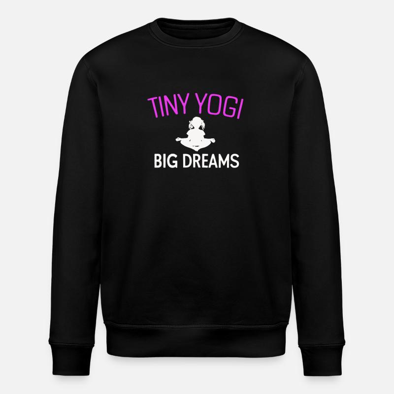 Tiny Yogi Big Dreams Méditation - Sweat bio ROLLER Stanley/Stella Unisexe - noir