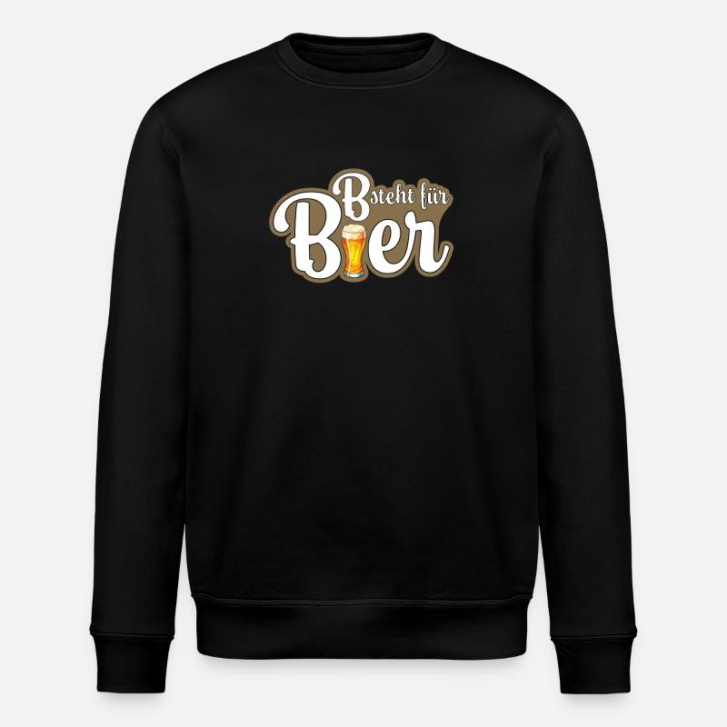 B steht für Bier - Stanley/Stella Unisex Bio-Sweatshirt ROLLER - Schwarz