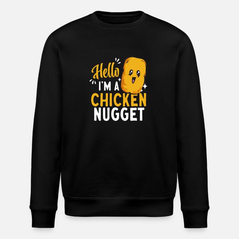 Chicken Nugget Lover Chicken Nuggets - Stanley/Stella ROLLER Unisex Organic Sweatshirt - black