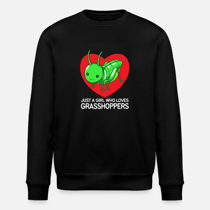 Grasshopper - Stanley/Stella ROLLER Unisex Organic Sweatshirt - black