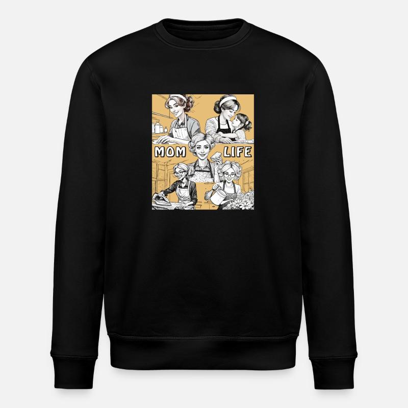 ÉPOUSE MÉNAGE MAMAN VIE - Sweat bio ROLLER Stanley/Stella Unisexe - noir