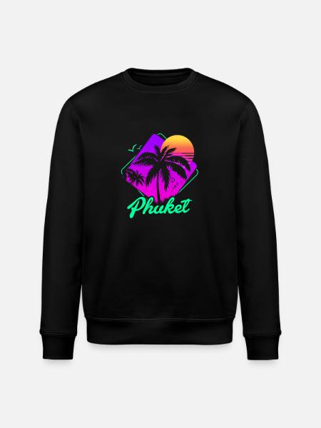 Thailand Thai Language Phuket - Stanley/Stella ROLLER Unisex Organic Sweatshirt - black